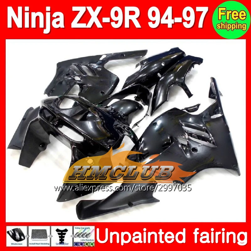 

Корпус Неокрашенный полный комплект обтекателя Для KAWASAKI NINJA ZX9R 94-97 ZX 9R ZX-9R 94 95 96 97 1994 1995 1996 1997 обтекатель