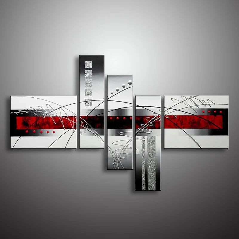 Настенный декор картина маслом современная на холсте абстрактная живопись черно