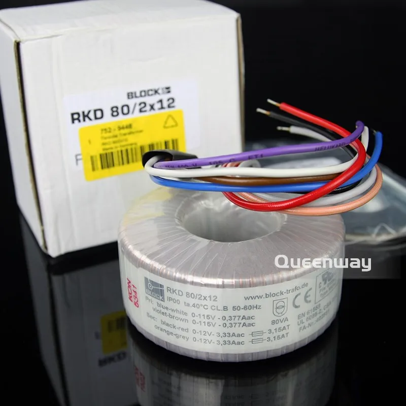 T 009 2*12V 80VA 80W Германия блок новый тороидальный трансформатор|transformers ring|transformer