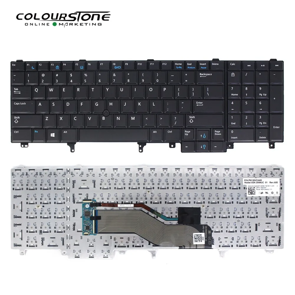 Клавиатура E6520 для ноутбука Dell E6530 E6540 E5520 E5520M E5530 черная|Клавиатуры замены| |