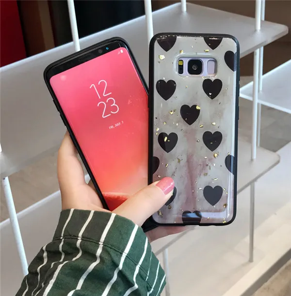 Роскошный чехол TRISEOLY из золотистой фольги для samsung Galaxy S8 S9 S10 Plus M10 M20 Note 8 9, Модный мягкий чехол из ТПУ