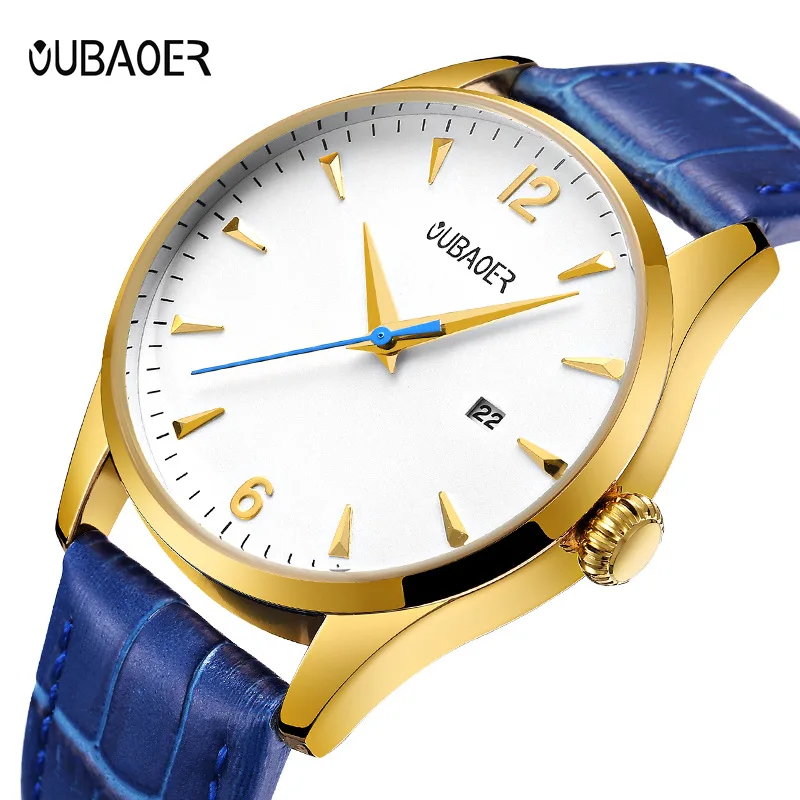 Модные часы Бизнес водонепроницаемые спортивные Студенческие Кварцевые Простой