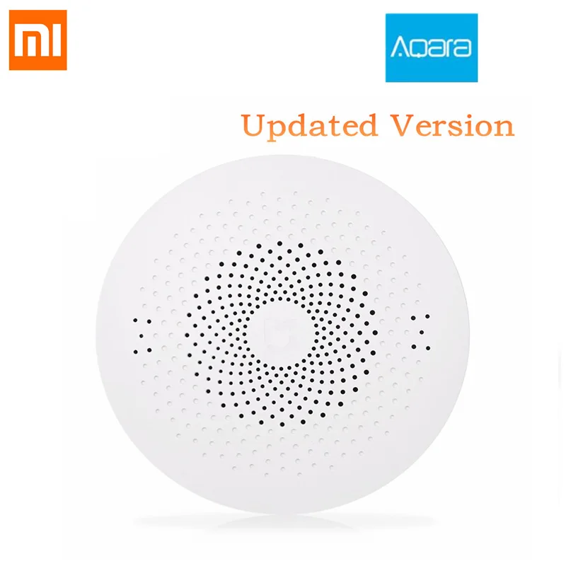 Обновленный Xiaomi Aqara Smart Многофункциональный шлюз 2 WiFi Пульт дистанционного управления центром RGB светильник обновленная версия устройства домашней безопасности