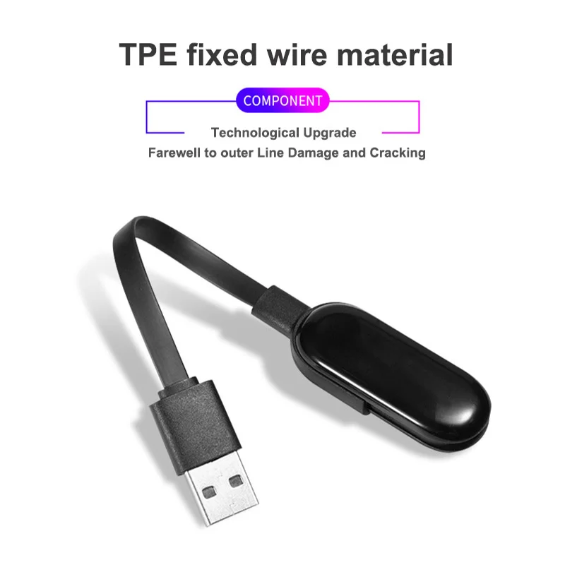 Для зарядных устройств Xiaomi для Mi Band 3 USB зарядный кабель MiBand сменные зарядные