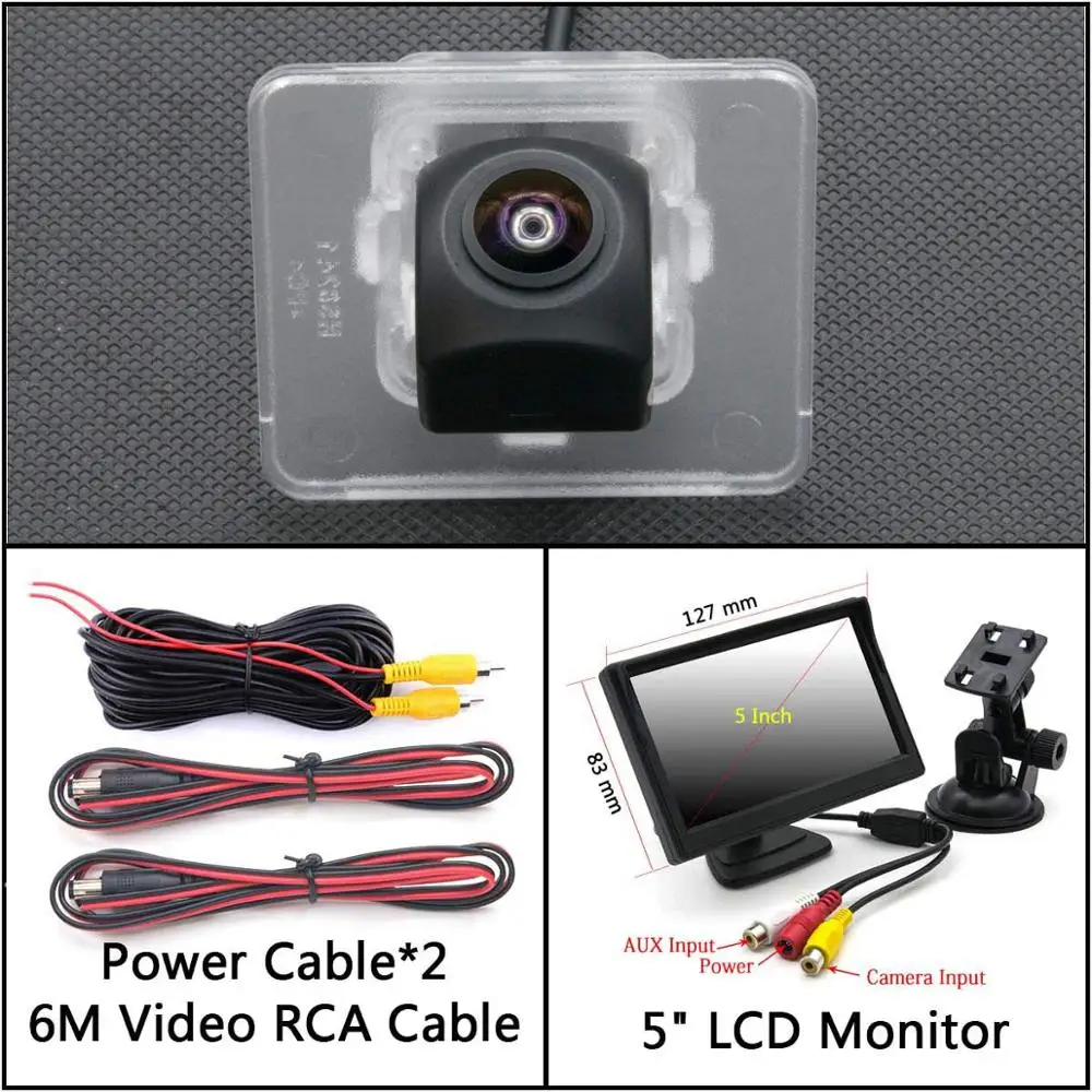 Cam Add 5 inch LCD 175 градусов HD резервная камера заднего вида для Kia Optima K5 2010 2011 2012 2013 Cerato k3 2013~ автомобильный монитор - Название цвета: Cam Add 5 inch LCD