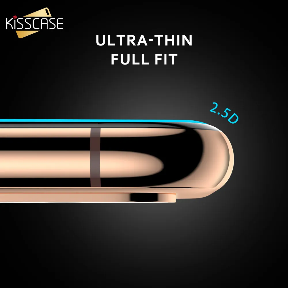 KISSCASE закаленное стекло для iPhone X XR 7 8 6 Plus XS MAX экранная пленка 6S полная защитная с
