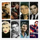 Полноразмернаякруглая Алмазная 5d картина сделай сам Elvis Presley, вышивка крестиком, 3D Алмазная мозаика, ремесла, портрет, декоративная