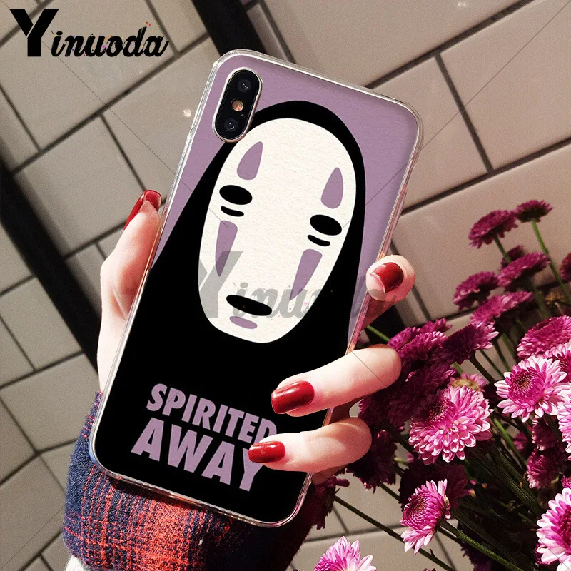 Yinuoda мультфильм студия Ghibli Унесенные призраками Тоторо TPU чехол для телефона чехол для iPhone 6S 6plus 7plus 8 8Plus X Xs MAX 5 5S XR - Цвет: A4