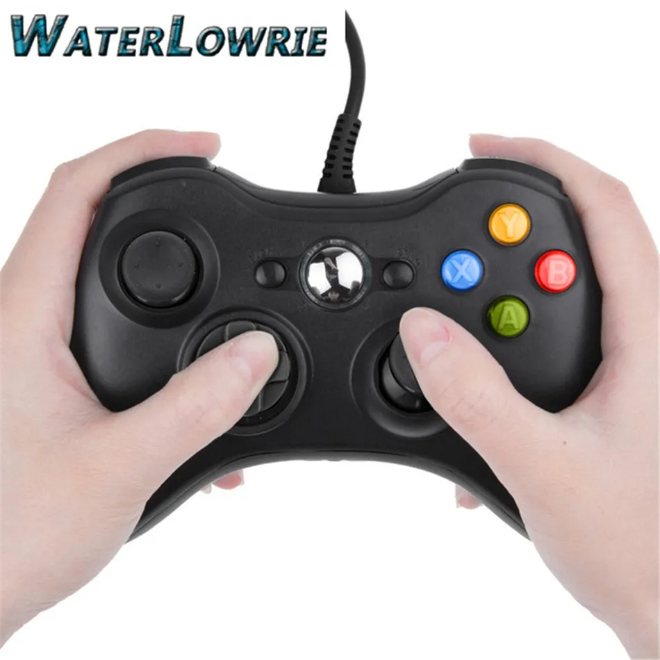 Waterlowrie для Xbox 360 джойстик USB проводной Joypad геймпад черный контроллер официальный