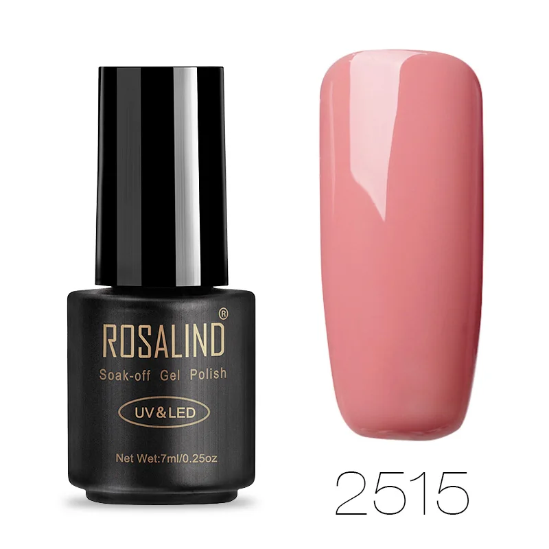 RA2515 ROSALIND лак для ногтей, Гель-лак для наращивания ногтей, впитывающий УФ Полупостоянный светодиодный Гибридный гвоздь для маникюра, гель-лаки - Цвет: RA2515