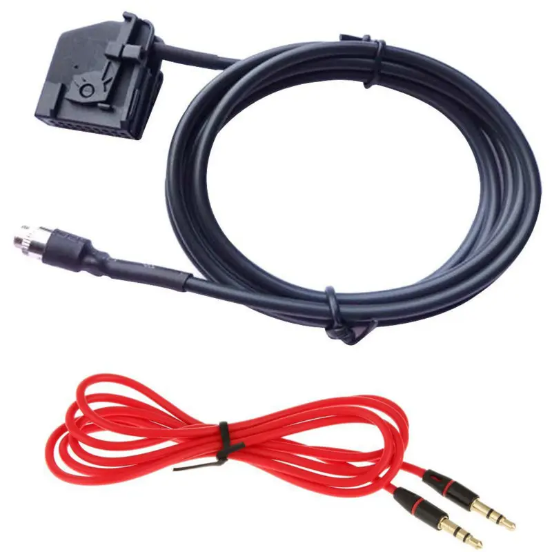 Biurlink Female 3.5mm Jack AUX-In Audio Cable Adapter 18Pin Connector for Volkswagen RNS2 Radio | Автомобили и мотоциклы
