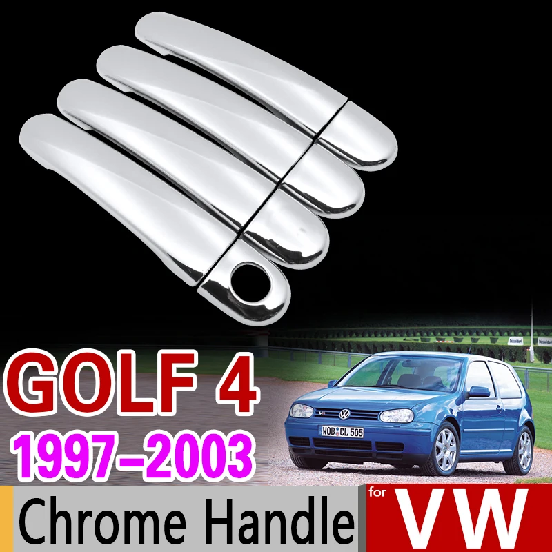 Хромированная накладка на ручку для VW Golf 4 MK4 комплект отделки Volkswagen Rabbit A4 1J 1997 1998