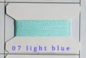 07 light blue Вышивка крестом Люминесцентная светящаяся нить светящаяся головка светится в темноте ночью, 1000 ярдов на бобину, 12 цветов - Цвет: 07 light blue