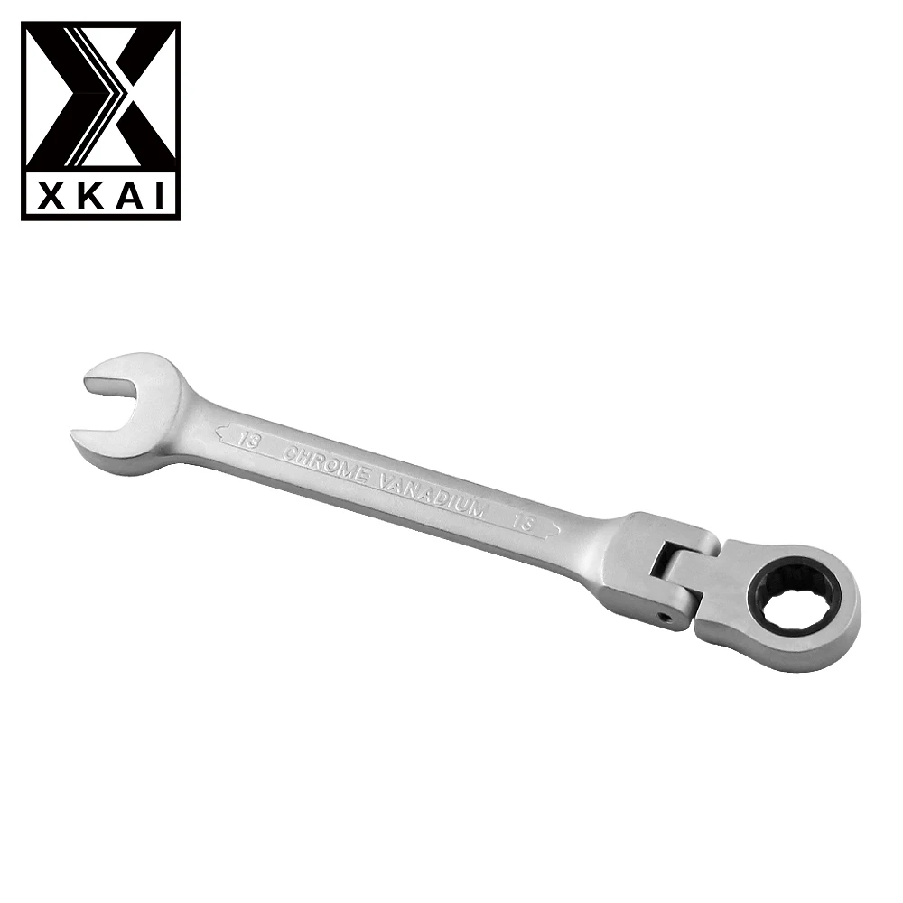 XKAI 13 мм гибкая головка трещотка гаечный ключ комбинированный набор ключей