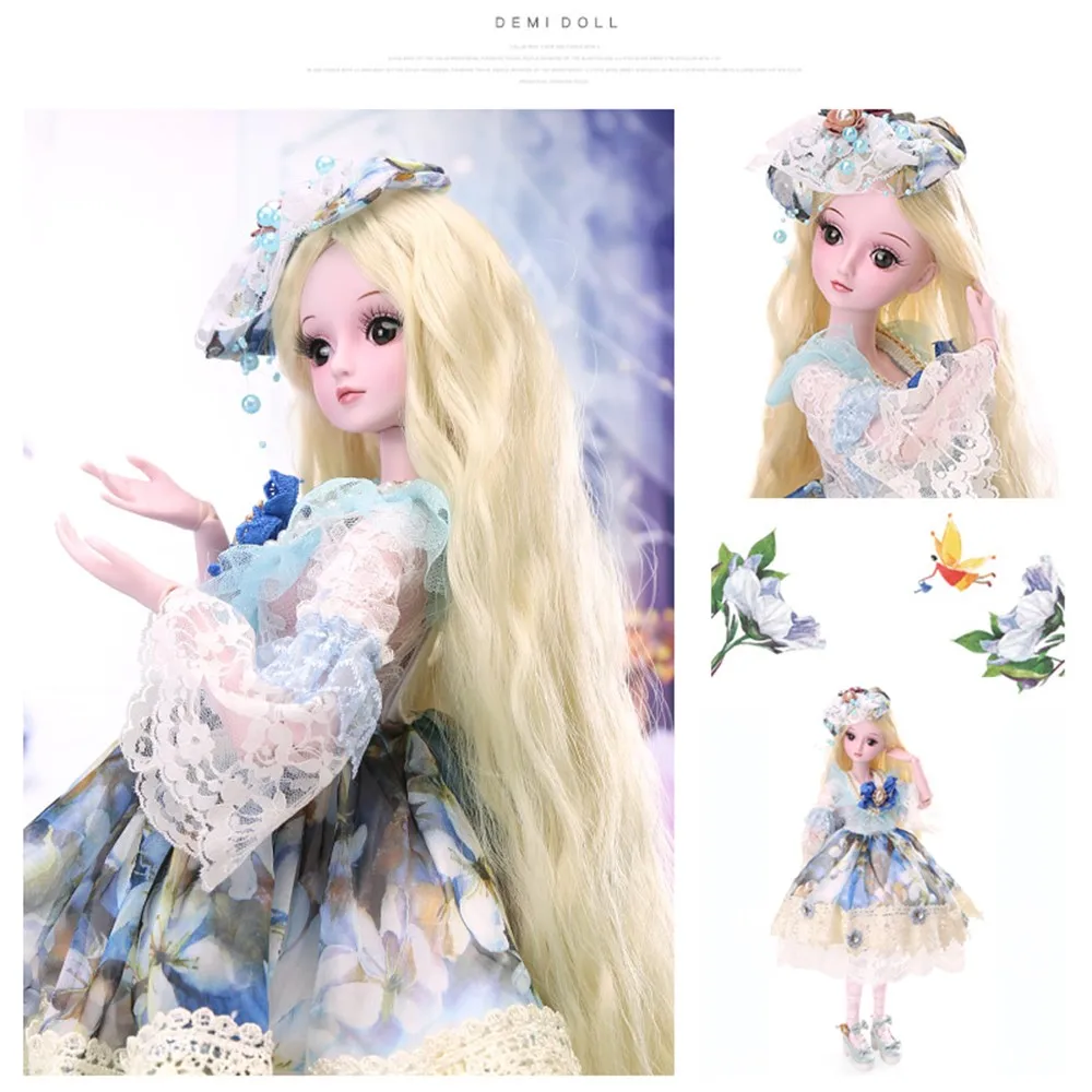 1/3 BJD кукла 60 см/23,6 ''Высота 19 шарнирные куклы(парик+ обувь+ одежда+ волосы+ глаза+ макияж) коллекция игрушек