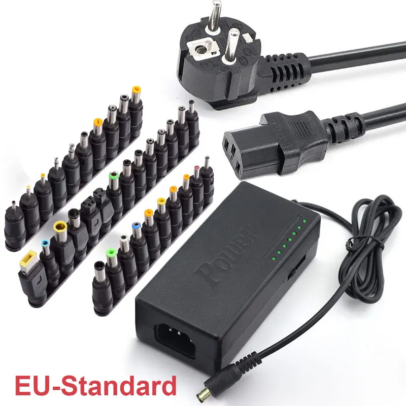 ingelon 34pcs universal power adapter 96w 12v to 24v adjustable portable charger for lenovo dell toshiba hp asus acer laptops free global shipping