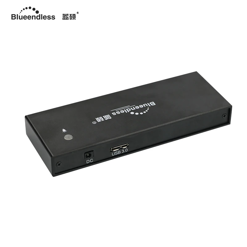 Алюминиевый Высокоскоростной 7 портов внешний usb-хаб серии 2,0/3,0 разветвитель usb-хаб Поддержка скорости 6GPS usb 2,0/3,0 концентратор с вилкой США
