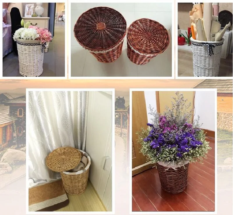 Мебель для грязного стирки Простой декоративный органайзер садовый горшок