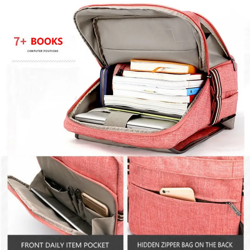 Рюкзак YINUO для ноутбука 14-15 дюймов, водонепроницаемый, с высокой вместимостью, защищенный от кражи, для женщин и подростков, для путешествий и школы.