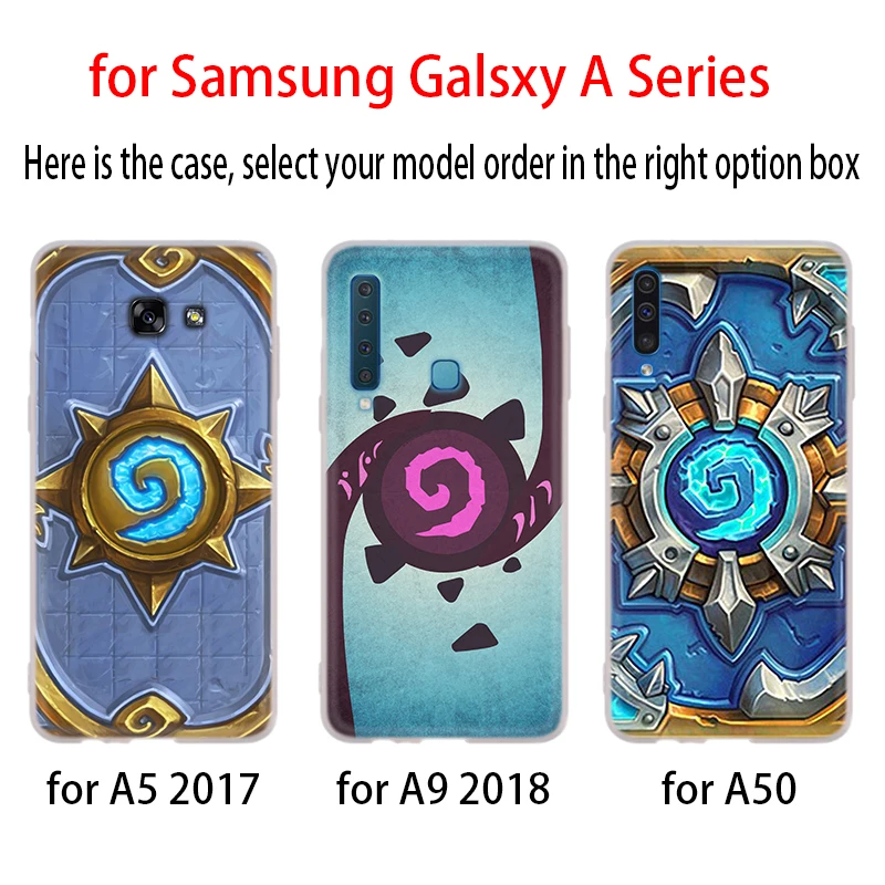 Роскошный чехол для Samsung A32 A52 A72 A12 A42 5g A21S A50 A51 A3 A5 A6 A7 A8 Plus 2018 2017 Hearthstone classic |