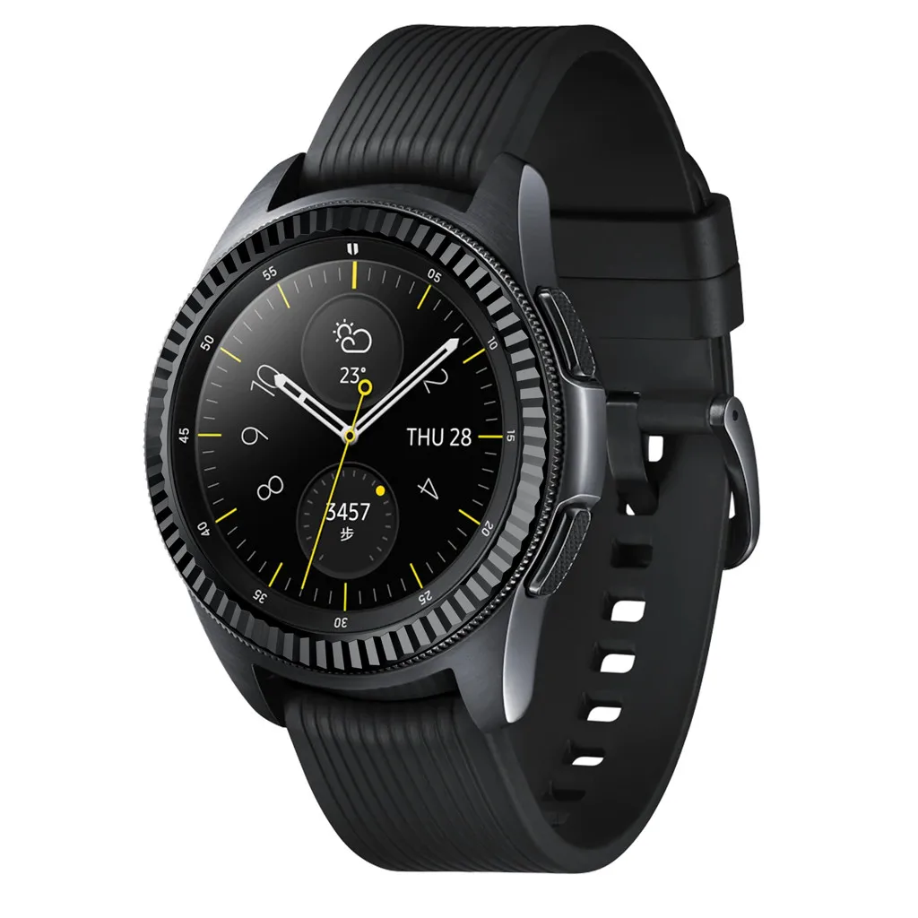 Ouhaobin клейкая крышка для samsung Galaxy Watch 42 мм клейкая Крышка для кольца с защитой от царапин из нержавеющей стали 419#2