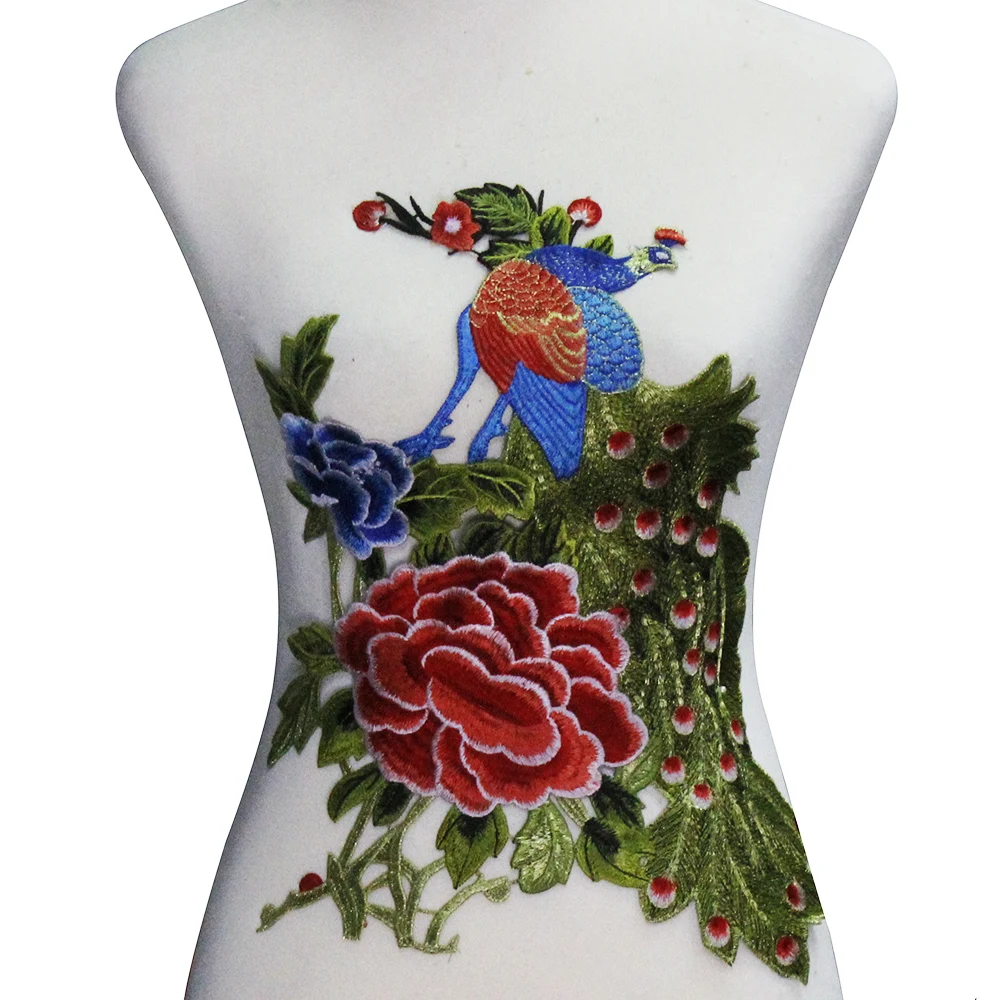 10 шт. тканевые нашивки с вышивкой павлина|fabric patch|embroidery appliqueclothes decoration |