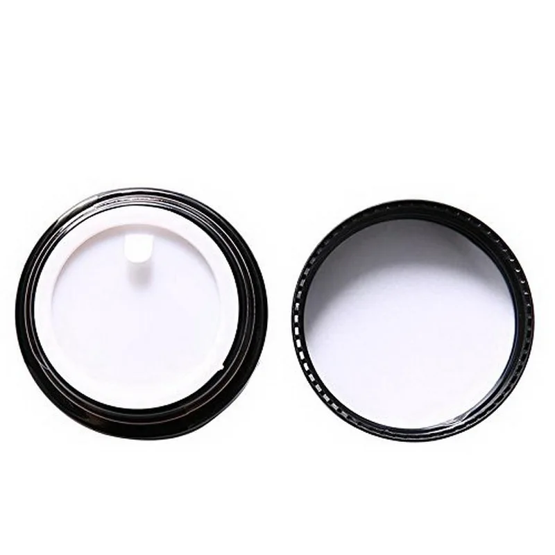 Банки для крема из янтарного стекла 12 шт. 20 г косметическая упаковка с крышкой