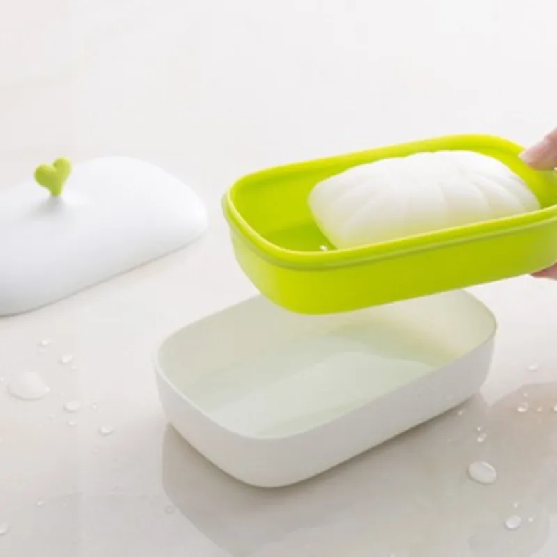 1 шт. двухслойная Удобная мыльница креативный чехол держатель любовь сердце