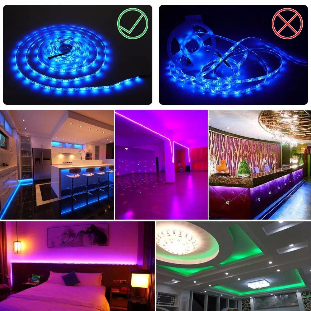 5 м 5050 RGB WIFI Светодиодная лента светильник RGBW музыкальный таймер пульт