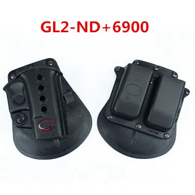 GL2ND-6900 Военная Тактическая страйкбольная кобура GL2 BR2 SG21 1911 GL2-ND черный двойной подсумок CU9G наручники - Цвет: GL2ND-6900