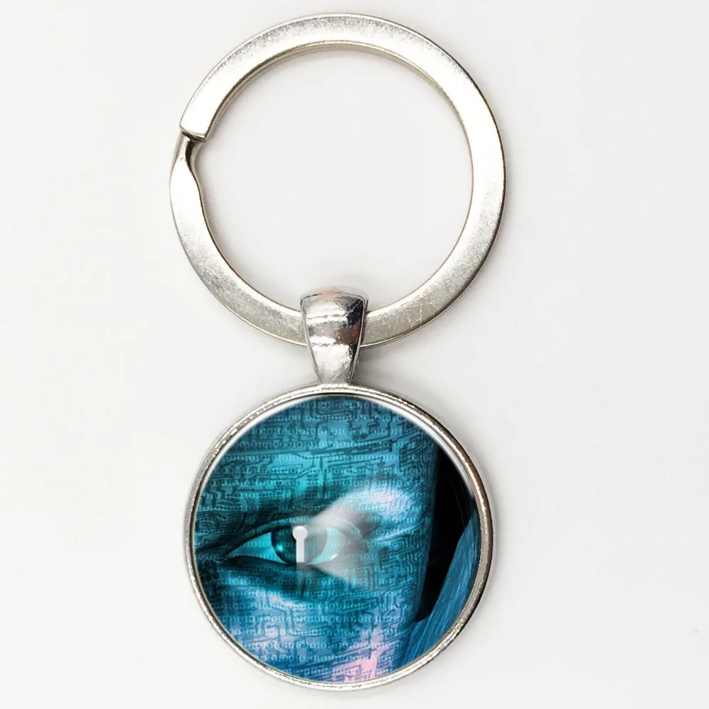 Женское ожерелье с подвеской в виде 3d глаз из античной бронзы и серебра 2016