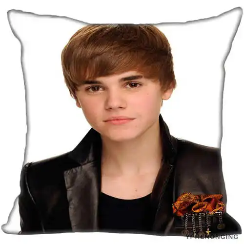 Pillowcase Лучший изготовленные на заказ с изображением Джастина Бибера и надписью(1)@ 1 Подушка Чехол Спальня дома квадратная Наволочка на молнии(с одной стороны)#190404-01-162 - Цвет: Pillowcase