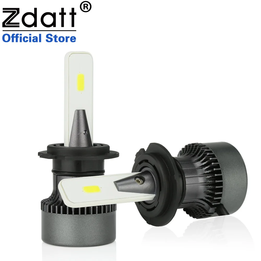 Zdata H4 светодиодный автомобильный фонарь H11 9005 HB3 9006 HB4, светодиодные фары 80 Вт 6000 К лм, светодиодный диодный светильник для автомобилей 12 В