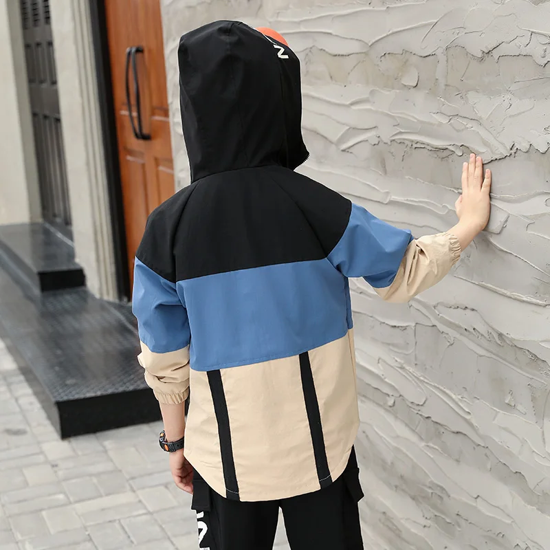 Комплект осенней одежды для мальчиков и девочек детская одежда в стиле пэчворк