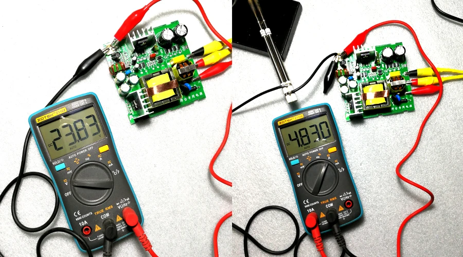 QUICKO STC O светодиодный/светодиодный 108 ВТ 4.5A T12 DIY электрическая паяльная станция фена паяльная станция Электропитание T12