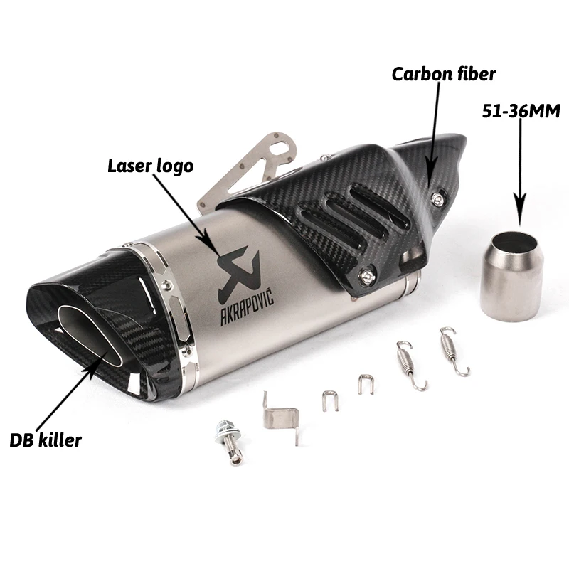 Мотоцикл Akrapovic выхлоп Escape для R1 R6 R3 Z900 KTM390 K8 модифицированный Uiversal мотоцикл лазерный скутер углеродный глушитель наклейка