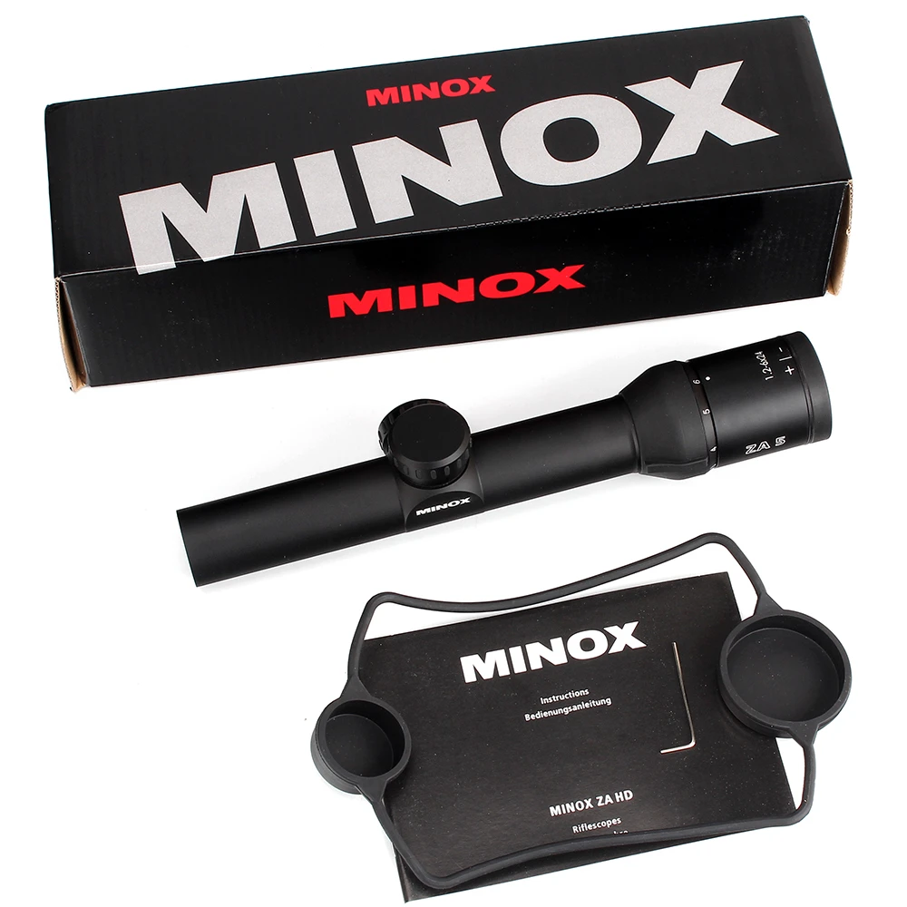 MINOX ZA 5i HD 1,2-6X24 ИК тактический оптический прицел BDC 800 сетка длинный глаз рельеф прицел для охоты стрельба
