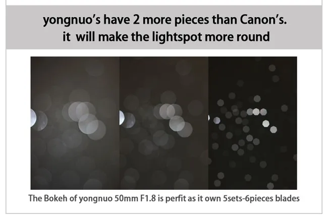 YONGNUO YN50mm F1.8 Камера объектив EF 50 мм для Canon диафрагма автофокусом линзы для EOS DSLR 700D 750D 800D 5D Mark II IV 10D 1300