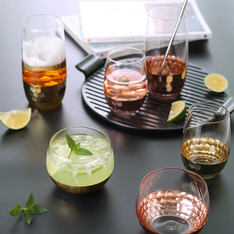 Gold Plated Grass Beer Mugs Western American style Luxury Golden Milk/Tea/Fruit Juice Cup and Mug Creactive Drinkware | Дом и сад