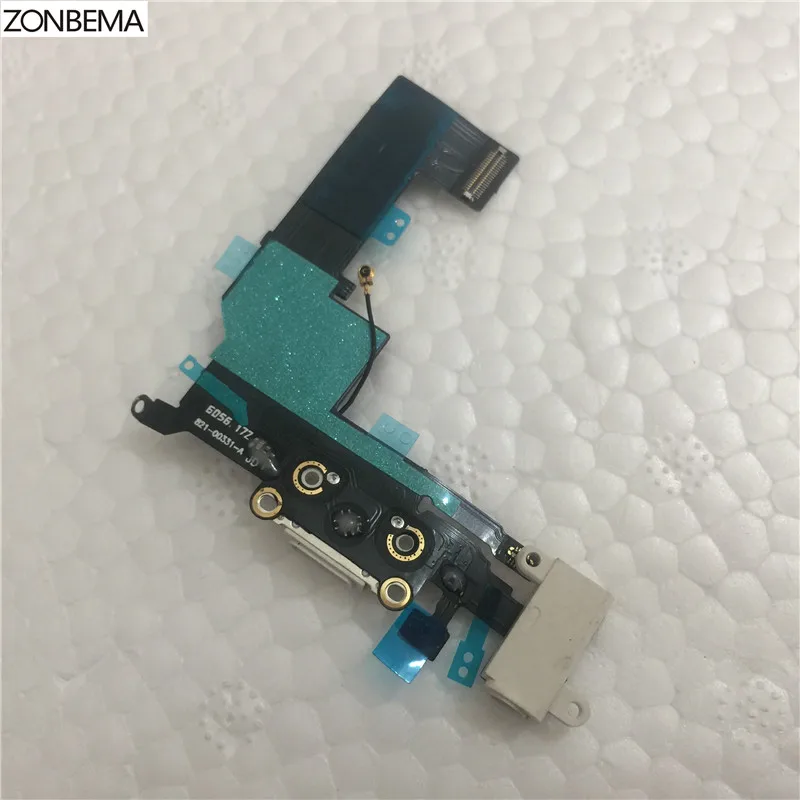 ZONBEMA 20 шт./лот новое зарядное устройство зарядный порт док-станция USB разъем гибкий кабель для iPhone SE 5SE наушники Аудио Разъем Flex ленты