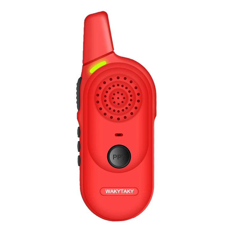 WAKYTAKY Мини Профессиональные Walkie Talkie 2 Вт UHF 400-480 мГц двойной PTT ключ ручной