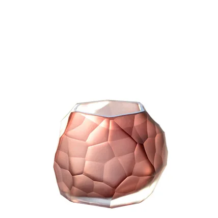 Purple 10x10x6.5cm S Цветная стеклянная ваза Ручная шлифовка резная Современная стильная настольная ваза для цветов геометрические Свадебные вазы декоративные для дома аксессуары - Цвет: Purple 10x10x6.5cm S
