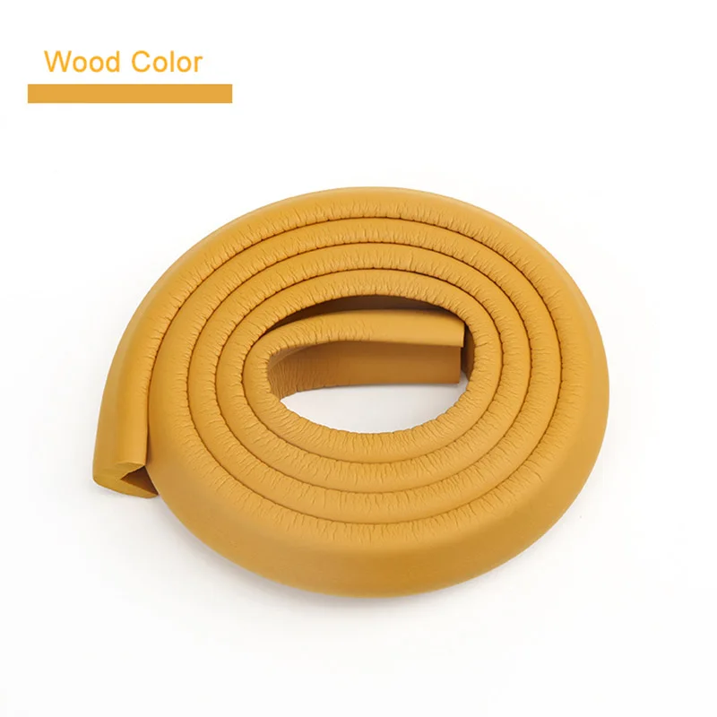 Wood Color 2 м детский защита для стола защита кромок письменного стола в полоску домашняя Подушка Защитная полоска безопасные детские средства защиты детей светодиодные панели полосы для ухода за ребенком бампер - Цвет: Wood Color