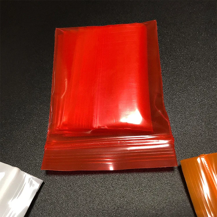 200 шт. небольшой замок типа молния пластиковые мешки для ювелирных изделий