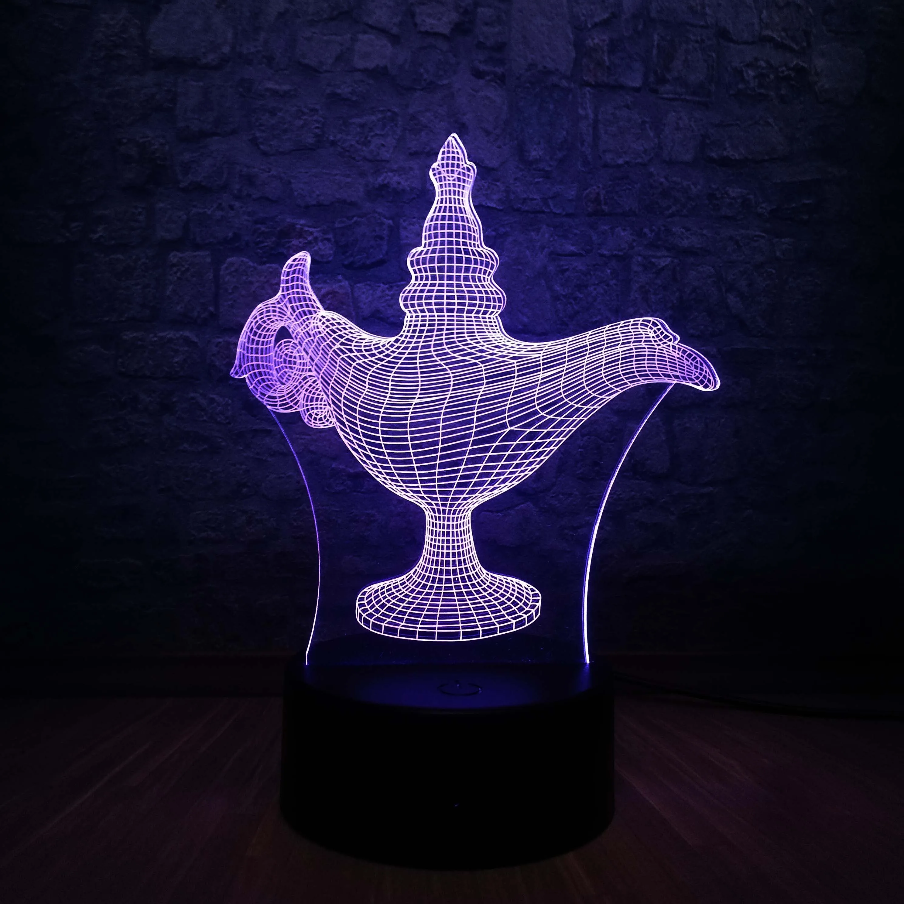 2018 классика мультфильм мифы Аладдин чудесная Магия 3D светодиодный USB лампа