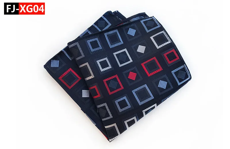 20 цветов Мужской Hanky проверяет, плед полосатый шелковые костюмы Свадебный квадратный Карманный вечерние носовой платок Одежда Аксессуары Шарф