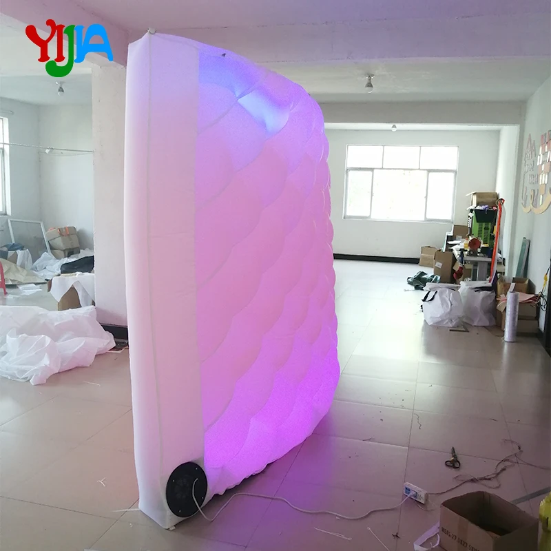 Романтический розовый цвет надувной фотостенд и стены фоны группа со