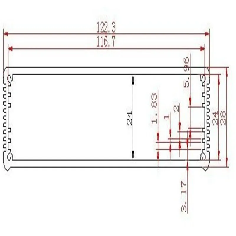 1 шт. чехол для светодисветильник 28x122x100 мм|case for|case casecases for electronics |