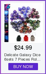 T& G креативная Вселенная Galaxy Dice набор D4-D20 с загадочным Королевский синий микс черный, блестящая пудра ForTRPG, DND настольная игра
