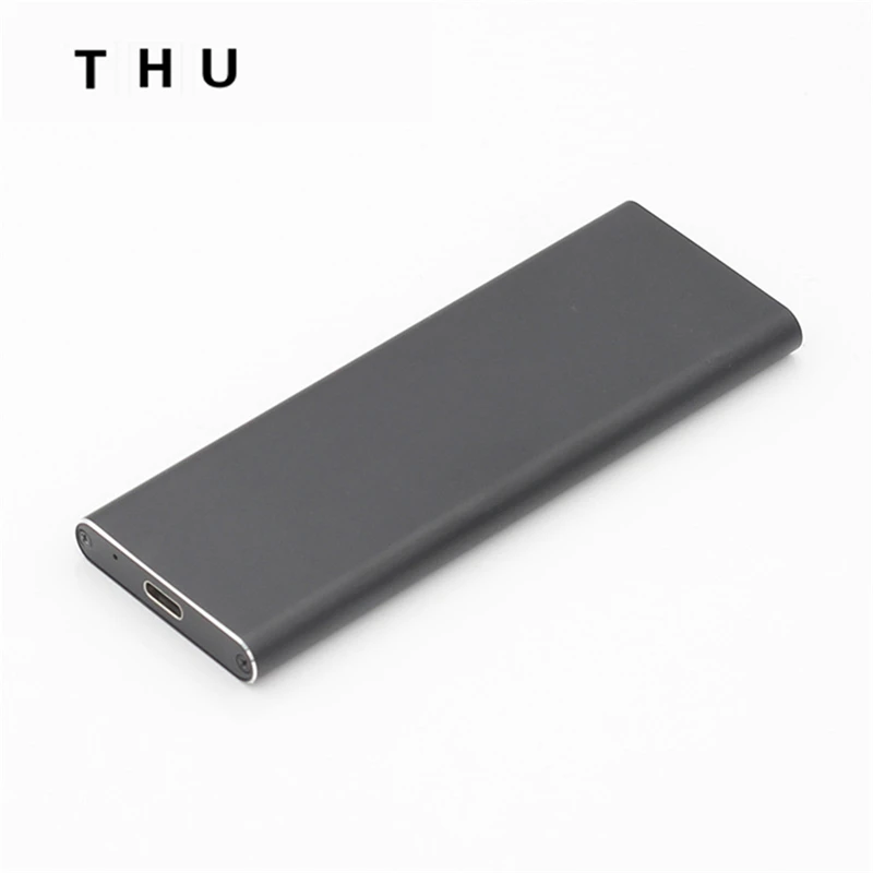 THU USB 3,1 type-c адаптер для NGFF твердотельный жесткий диск вспомогательное устройство SATA M.2 2280 2260 2230 SSD Hdd Чехол - Цвет: Черный